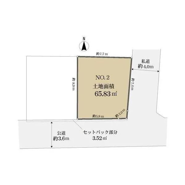 中野区若宮3丁目 区画図