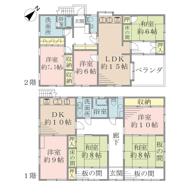 町田市大蔵町 間取図
