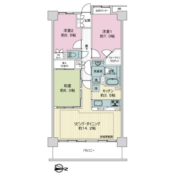 東京マスタープレイス 間取図