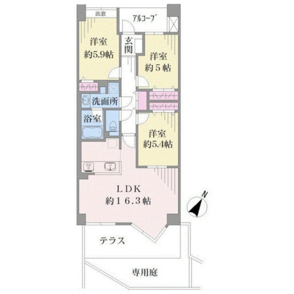 ナイスパークステージ横濱鶴ケ峰 間取図