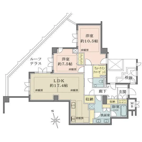 レジェンドヒルズ市ヶ谷若宮町 間取図