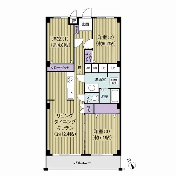 江戸川ハイツ 間取図