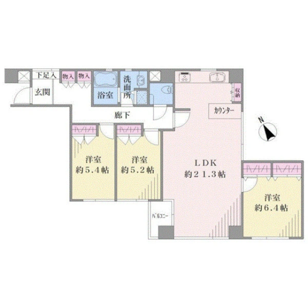グローリーガーデン 間取図