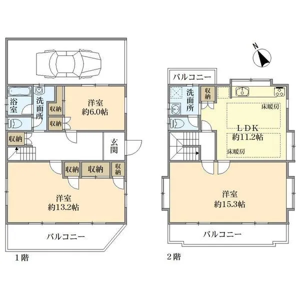 杉並区南荻窪２丁目 間取図