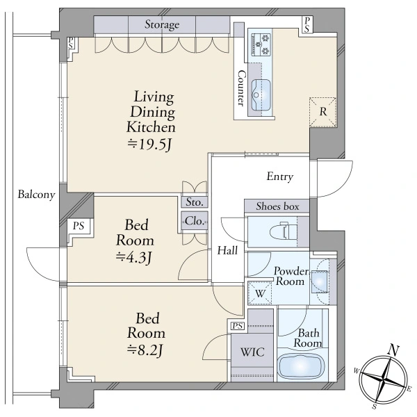 シティハウス仙川 間取図