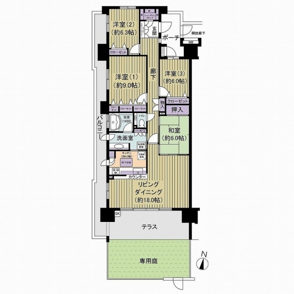 グラン・レジデンス 間取図