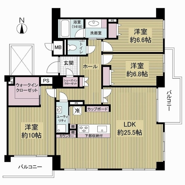 グレーシィ一条 間取図