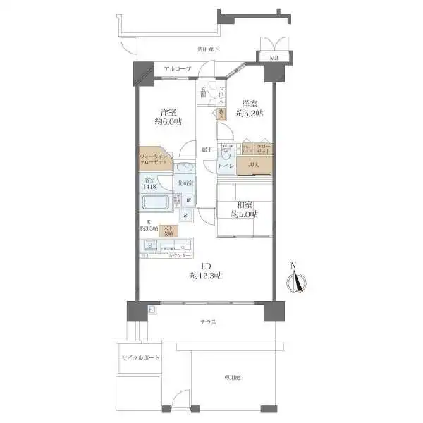 シティオガーデン西宮 間取図
