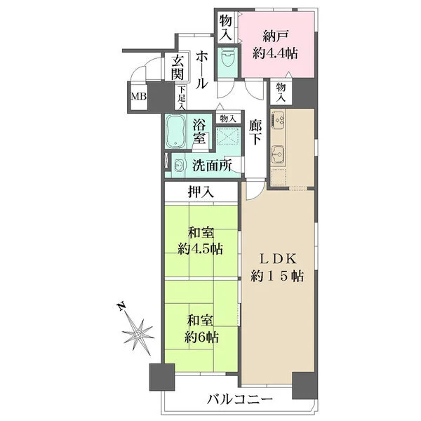 グランドプラザ神戸パートII 間取図