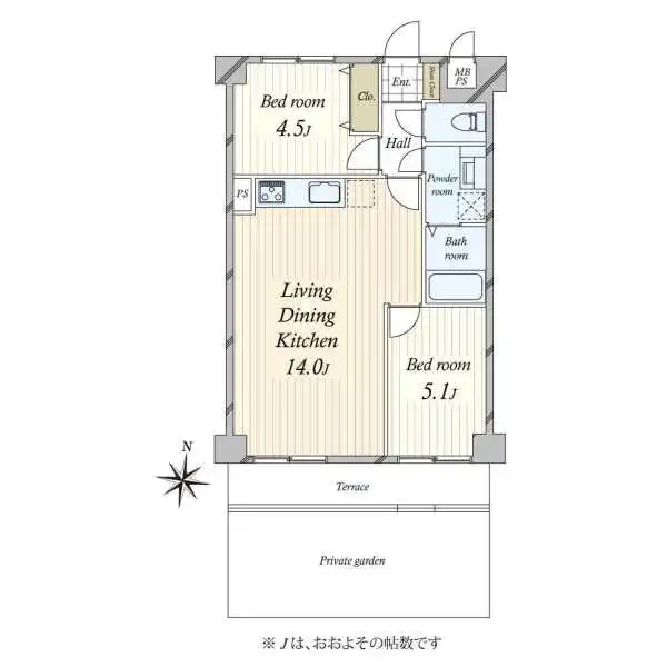 ストーク高田馬場二番館 間取図