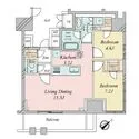 プラウドタワー渋谷 間取図