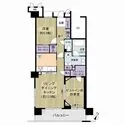 セルテシティオ亀有 専有面積61.30m2、2LDK
