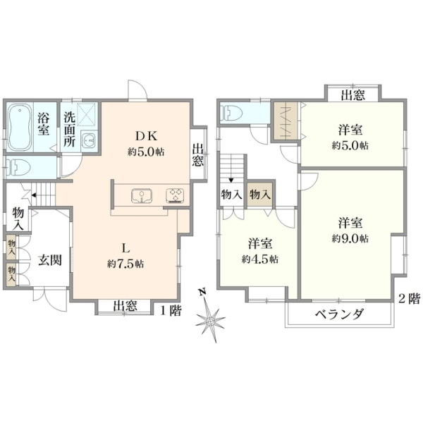 京都市左京区静市市原町 間取図