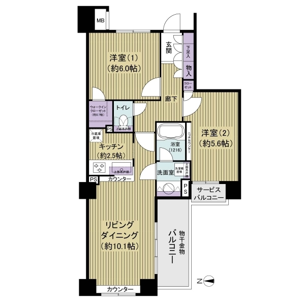 クレストフォルム錦糸町 間取図