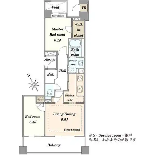ヒルズ滝野川 間取図