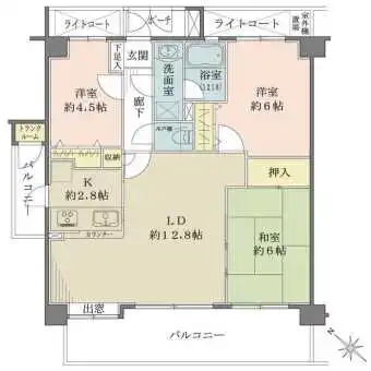 対面式キッチンにつき室内を見渡せます