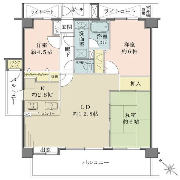 ヒューマンスクエア中浦和ガーデンヒルズ 対面式キッチンにつき室内を見渡せます