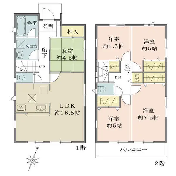 名古屋市西区平中町 間取図