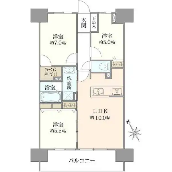 クリオ船橋 間取図