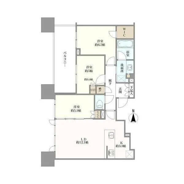 シティータワー武蔵小杉 間取り図