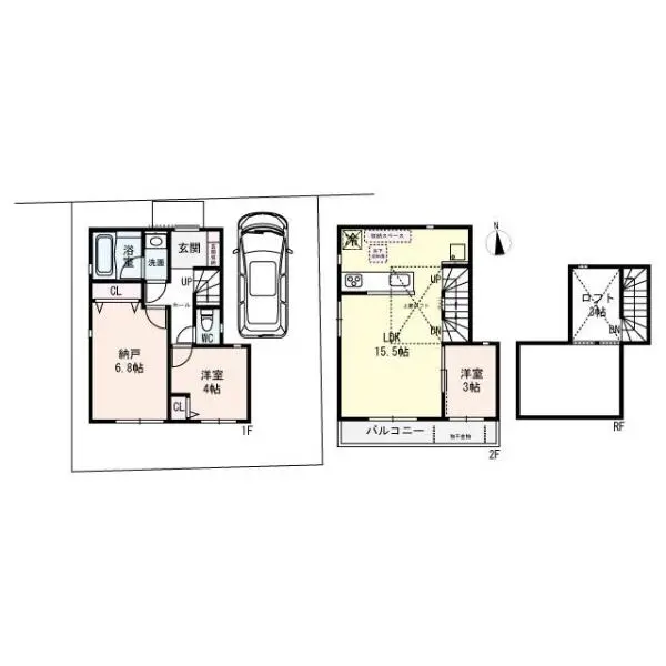 世田谷区上北沢１丁目 間取図