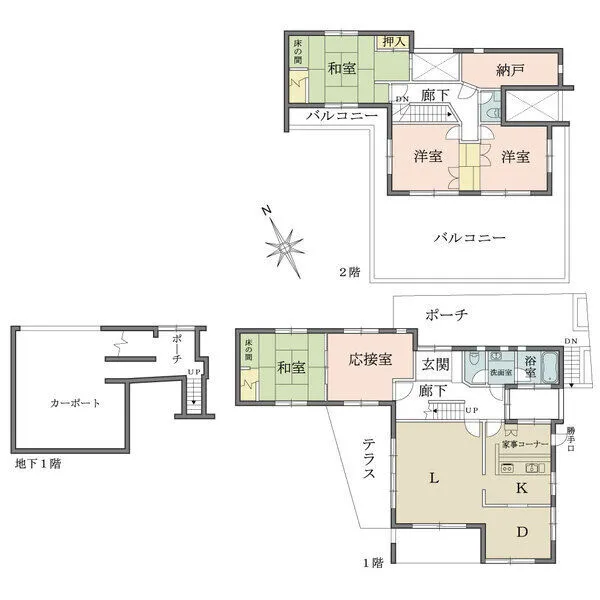 三浦郡葉山町堀内 間取図