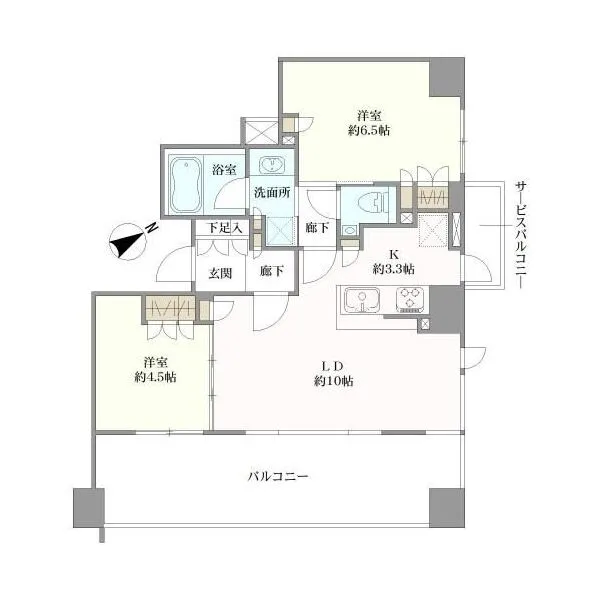ブランズ調布アーバンプレミアム 間取図