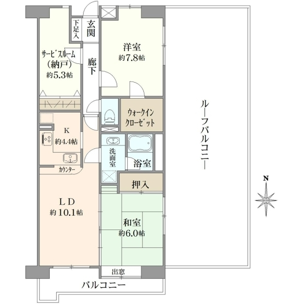 メゾンデュオーラ天王台 間取図