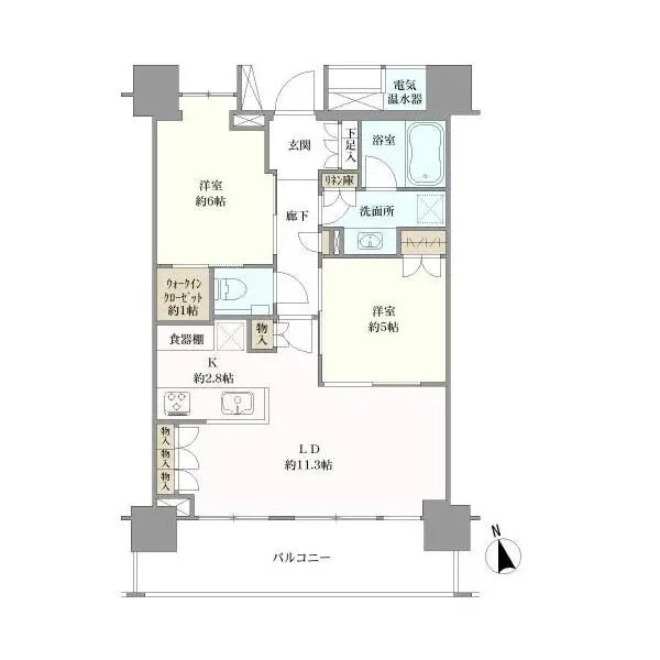 パークタワー東雲 間取図