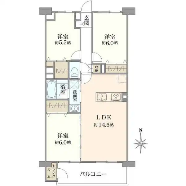 新松戸ハイツ 間取図
