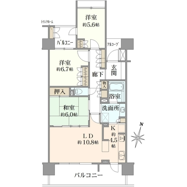 エルプレシア 間取図