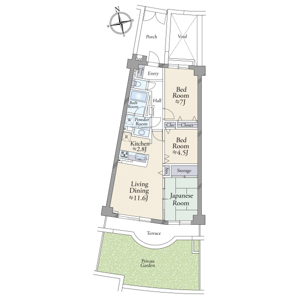 ライオンズマンション逗子披露山公園 間取図