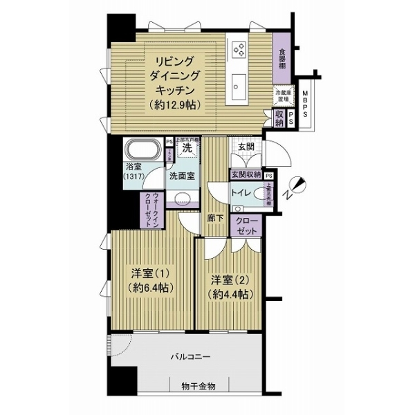 アトラス日暮里マスターコート 間取図