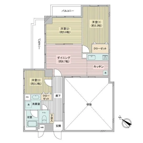 コスモ赤羽 間取図