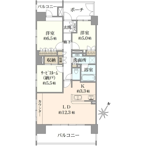 イクシア新小岩親水公園 間取図