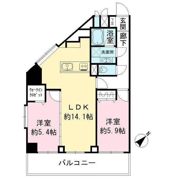 グリーンプラザ五反田 間取図