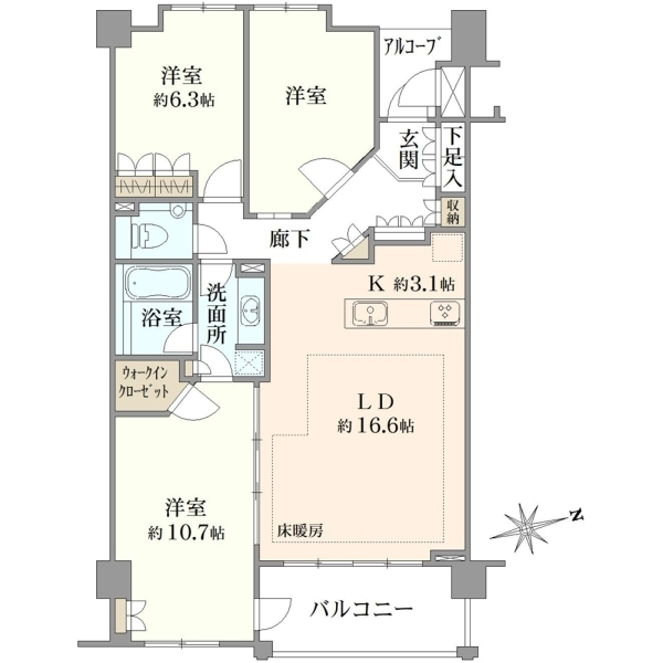 マークスプリングス・メゾンＣ 間取図
