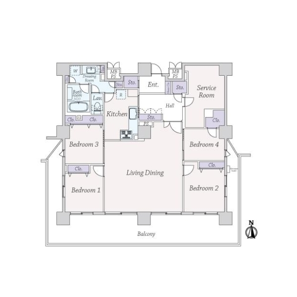 エクサージュ海岸 間取図