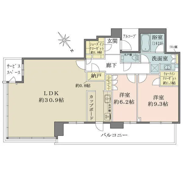 ザ・パークハウス中之島タワー 間取図
