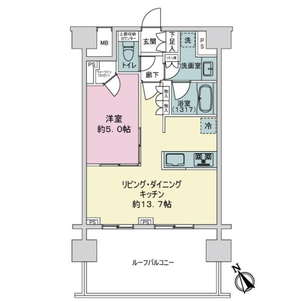 リビオ板橋駅前 間取図