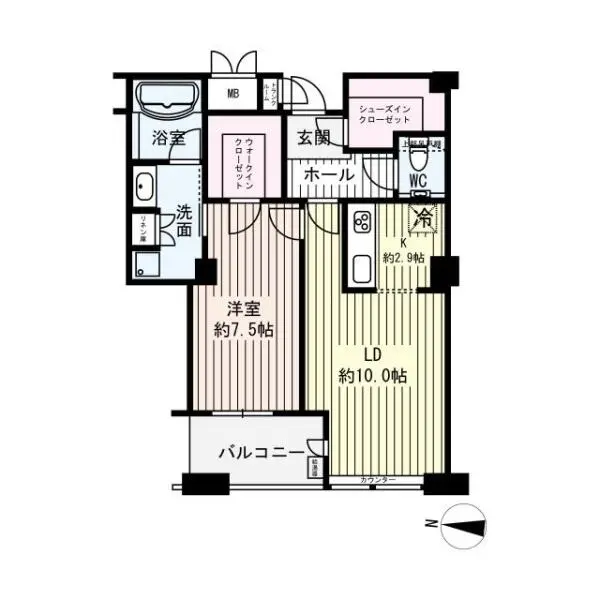 ディーグラフォート大阪Ｎ・ＹタワーＨＩＧＯＢＡＳＨＩ 間取図