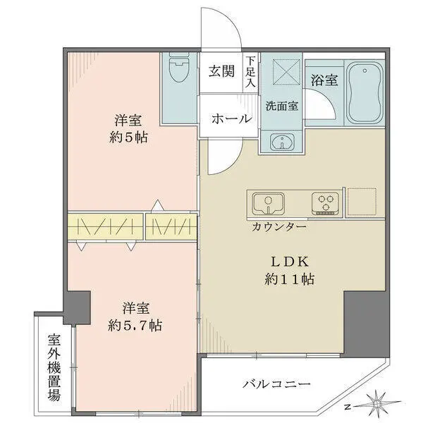 サンパークマンション高田馬場 間取図