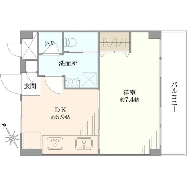 白山コーポビアネーズ 間取図