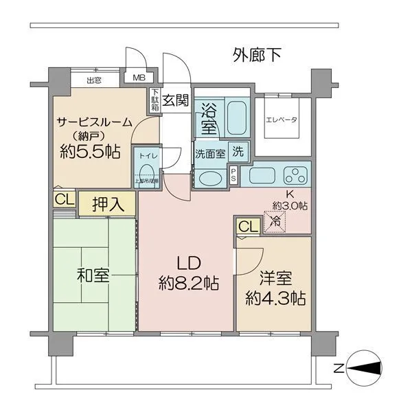 レーベンハイム武蔵関 間取図