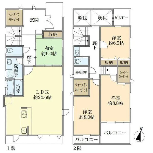三鷹市牟礼２丁目 間取図
