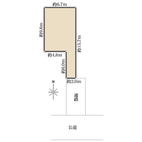 西宮市天道町 間取図