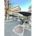 川口ハイデンス 屋根有駐輪場。