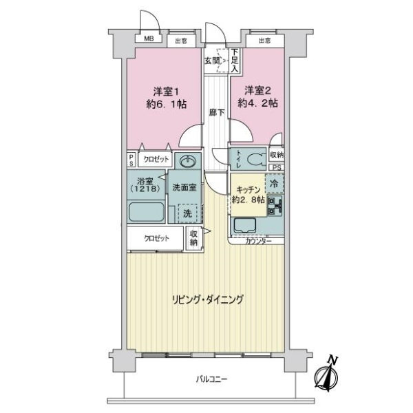 セレナハイム常盤公園 間取図