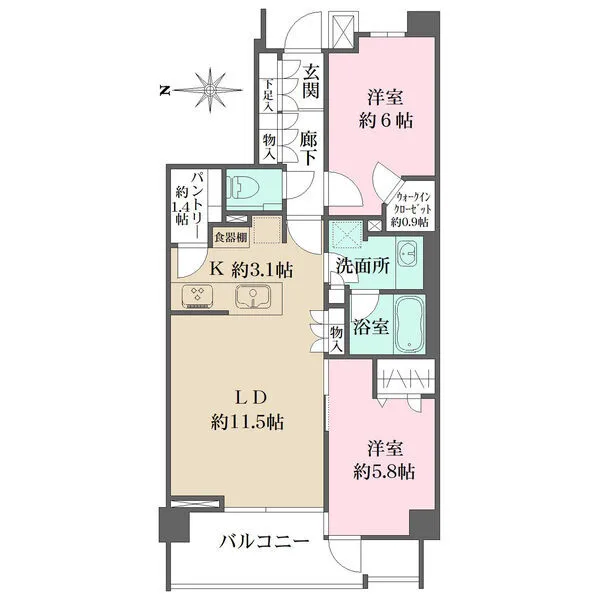 パークホームズ品川大井 間取図