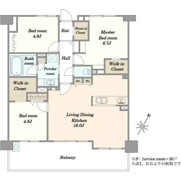 アイ・プレイス稲毛３棟 間取図